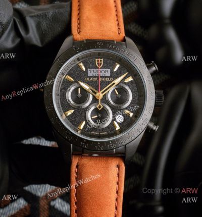 Copy Tudor Fastrider Black Shield chronograph Watches Men Size